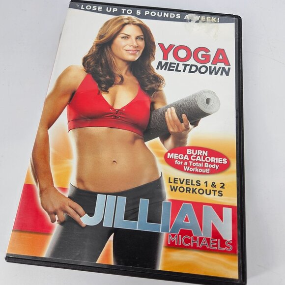 Jillian Michaels Yoga Meltdown DVD Exercise Fitness Workout Burn Calories 1 2 - Picture 3 of 7